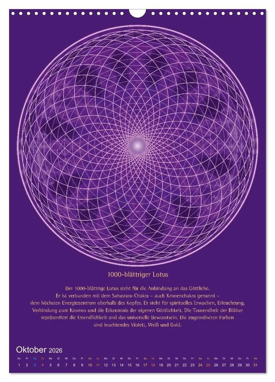 Bild: 9783516738360 | Heilige Geometrie und Bilder der Neuen Zeit (Wandkalender 2026 DIN...