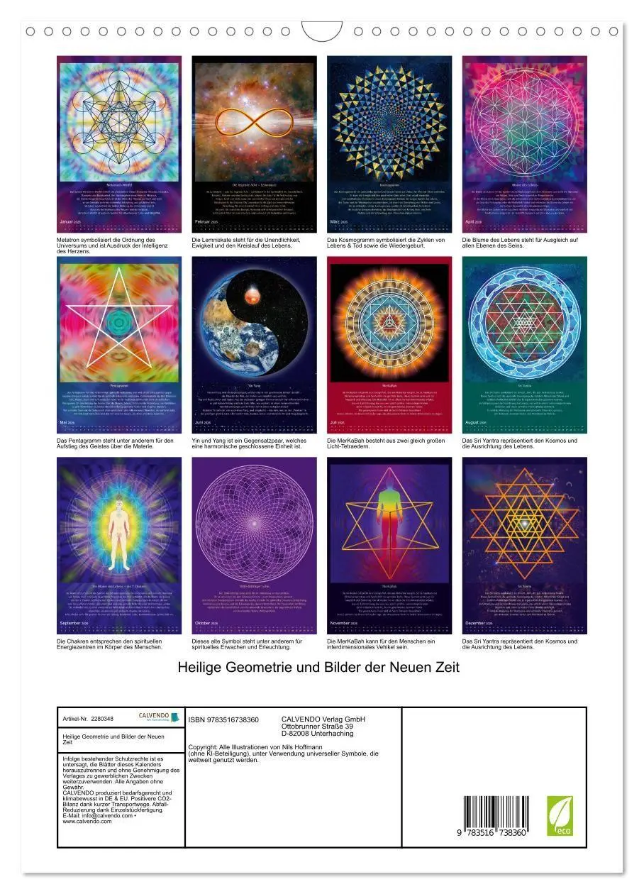 Bild: 9783516738360 | Heilige Geometrie und Bilder der Neuen Zeit (Wandkalender 2026 DIN...