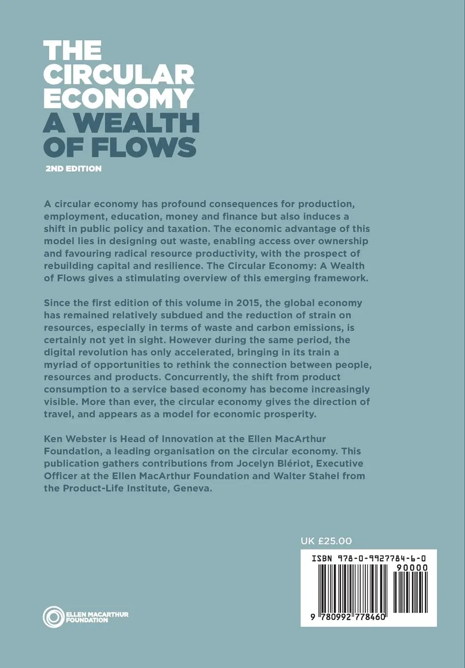 Rückseite: 9780992778460 | The Circular Economy | A Wealth of Flows - 2nd Edition | Ken Webster