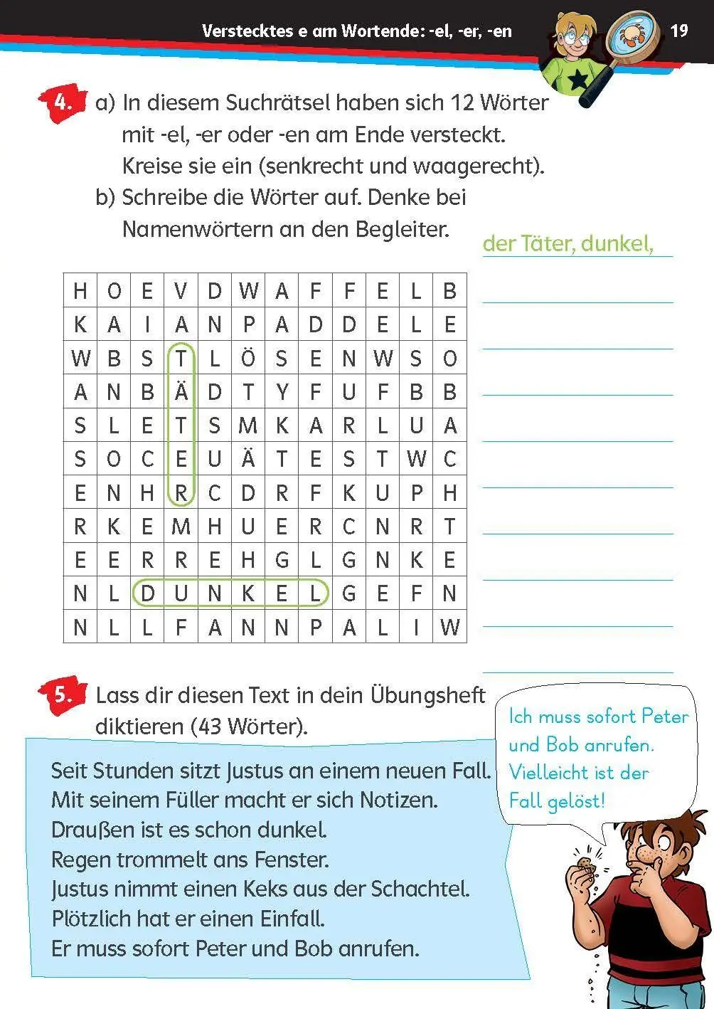 Bild: 9783129498460 | Die drei ??? Kids: Mein Übungsheft Deutsch 2. Klasse - Richtig...