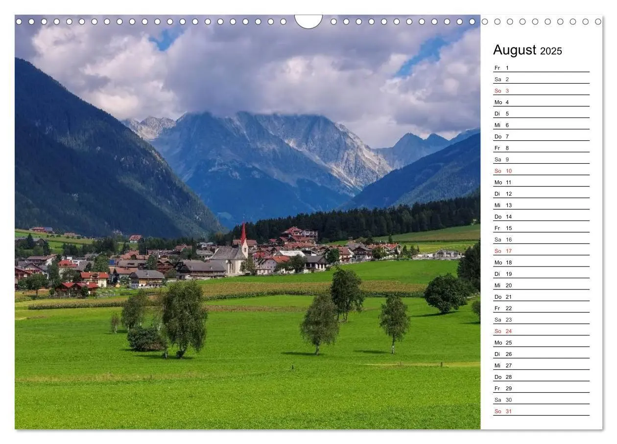 Bild: 9783435548460 | Pustertal - Das grüne Tal Südtirols (Wandkalender 2025 DIN A3...