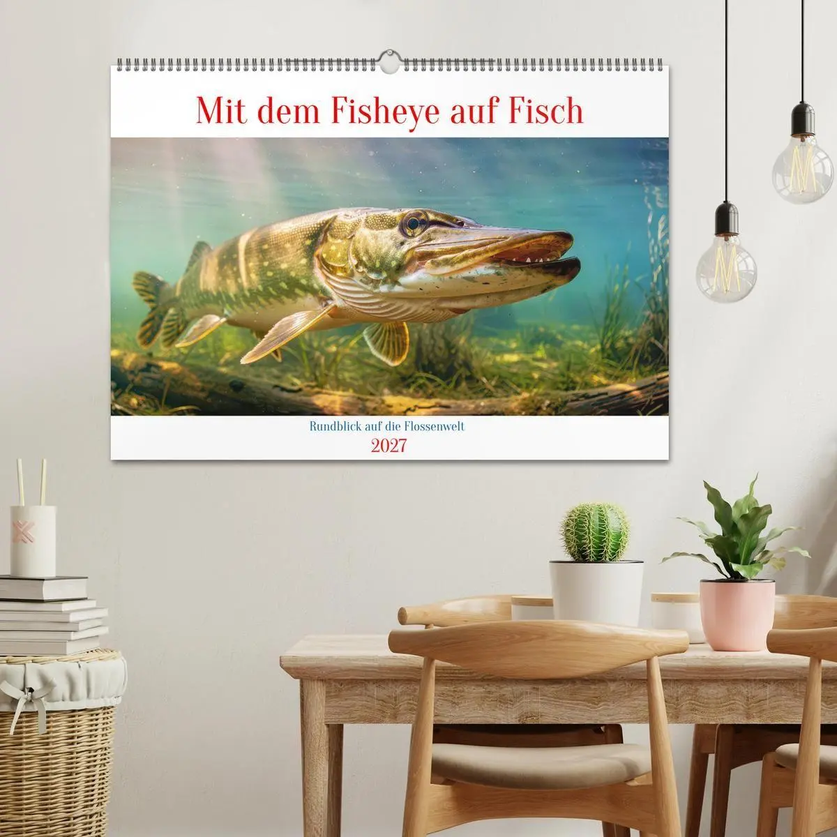 Bild: 9783594258460 | Mit dem Fisheye auf Fisch (Wandkalender 2027 DIN A2 quer), CALVENDO...