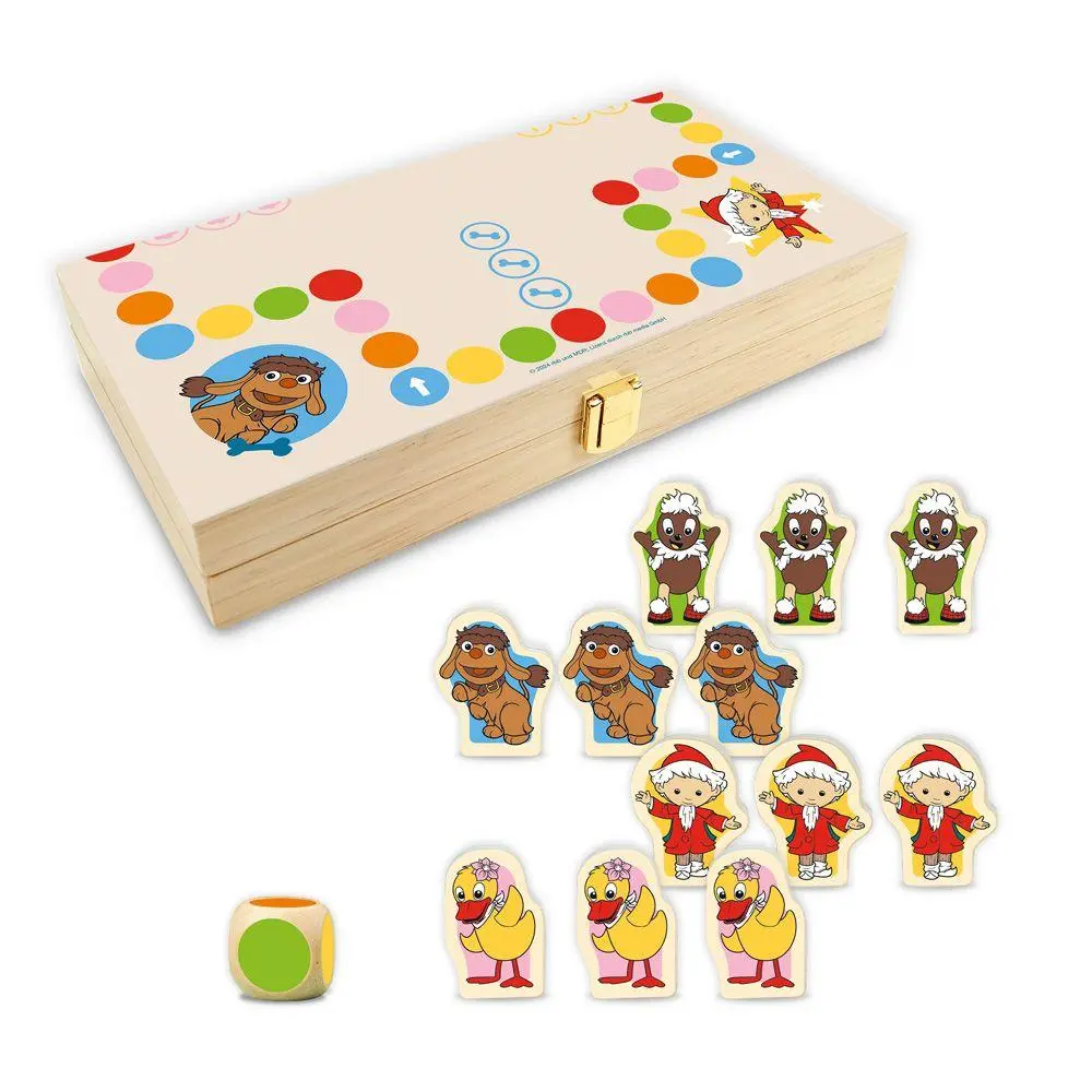 Bild: 4251901508560 | Trötsch Unser Sandmännchen Spiel Ludo | Brettspiel aus Holz | KG