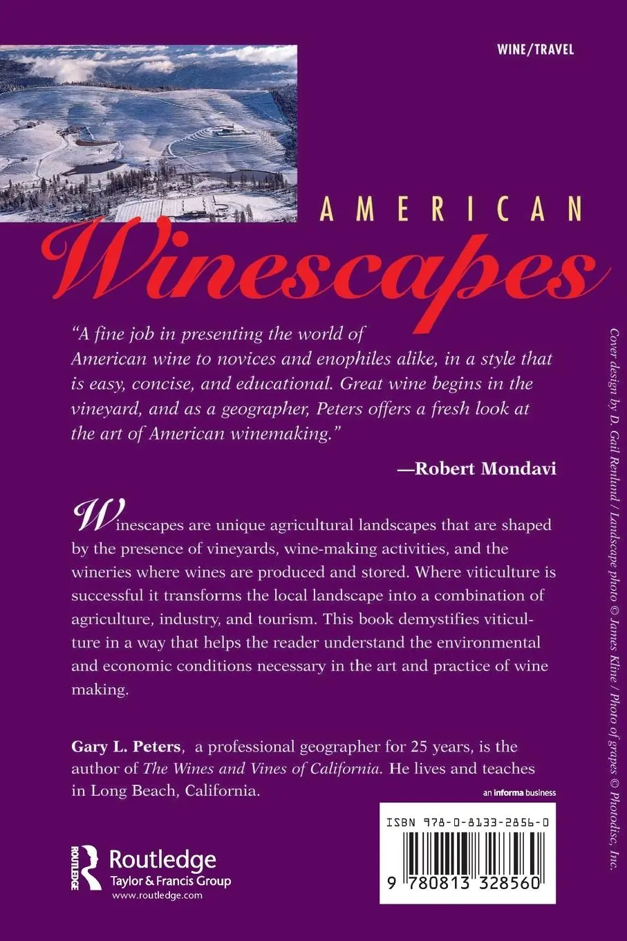 Rückseite: 9780813328560 | American Winescapes | Gary L Peters | Taschenbuch | Englisch | 1997