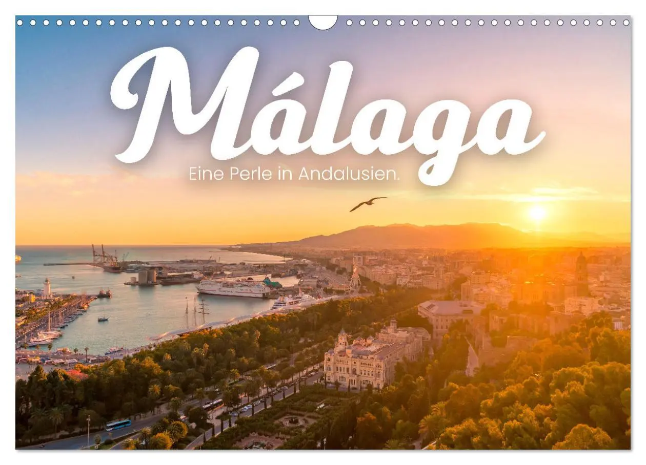 Cover: 9783457558560 | Málaga - Eine Perle in Andalusien. (Wandkalender 2026 DIN A3 quer),...