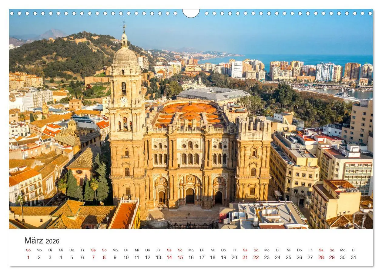 Bild: 9783457558560 | Málaga - Eine Perle in Andalusien. (Wandkalender 2026 DIN A3 quer),...