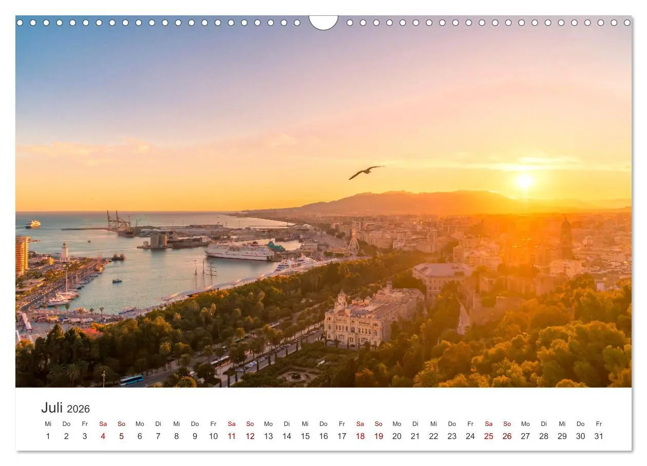 Bild: 9783457558560 | Málaga - Eine Perle in Andalusien. (Wandkalender 2026 DIN A3 quer),...