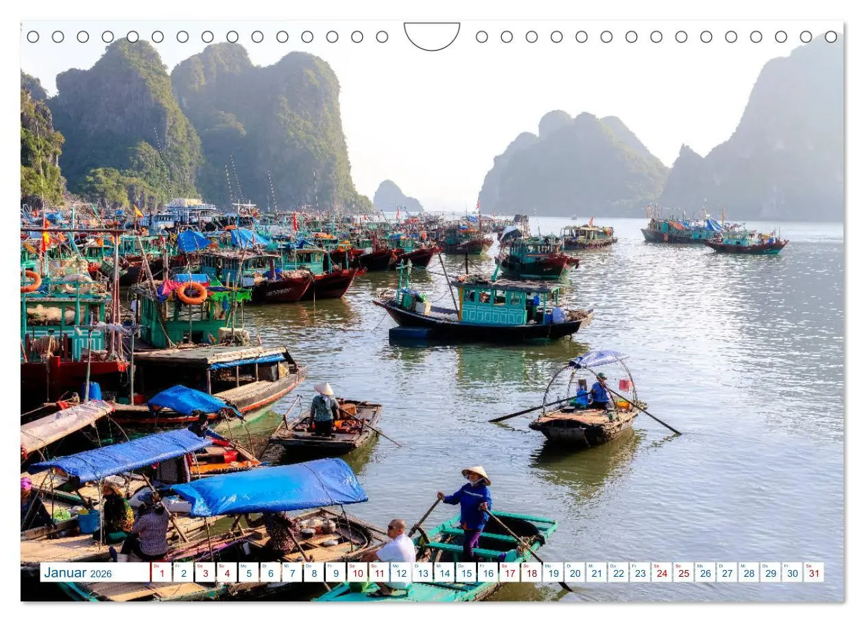 Bild: 9783457868560 | Asien Pur: Vietnam (Wandkalender 2026 DIN A4 quer), CALVENDO...