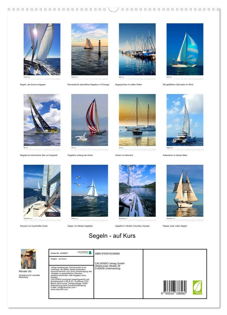 Bild: 9783516338560 | Segeln - auf Kurs (hochwertiger Premium Wandkalender 2026 DIN A2...