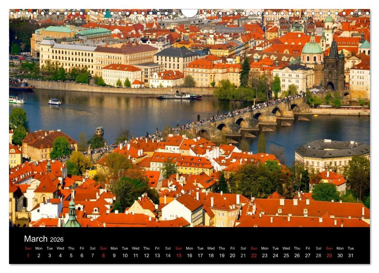 Bild: 9783516578560 | Prague in my heart (Wall Calendar 2026 DIN A3 landscape), CALVENDO...