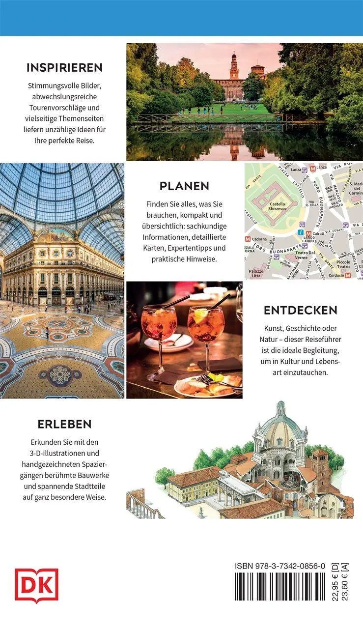 Rückseite: 9783734208560 | Vis-à-Vis Reiseführer Mailand &amp; Oberitalienische Seen | Reise | Buch