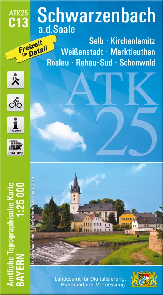 Cover: 9783899338560 | Schwarzenbach a.d.Saale (Amtliche Topographische Karte 1:25000) | 2021