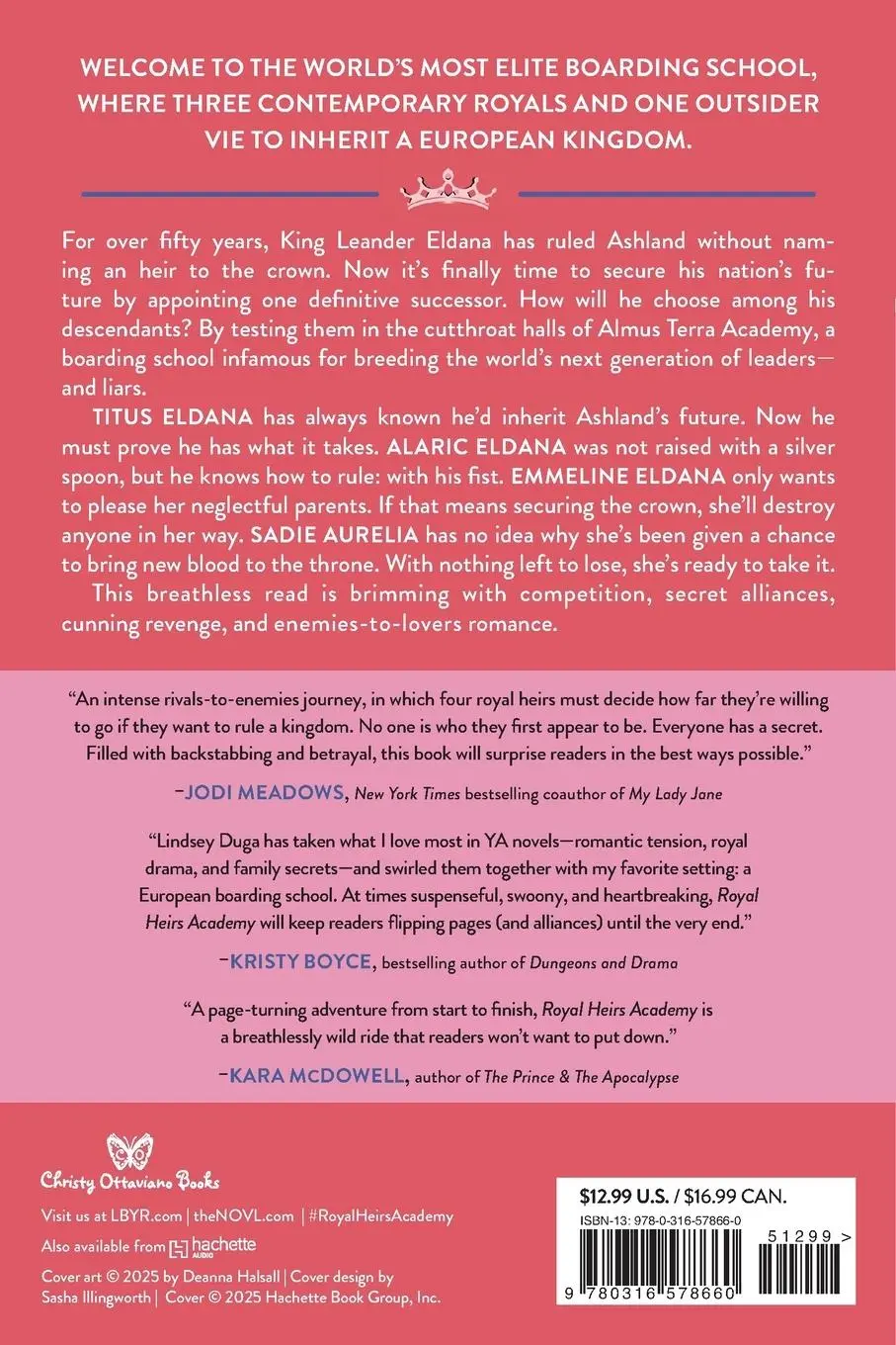 Rückseite: 9780316578660 | Royal Heirs Academy | Lindsey Duga | Taschenbuch | Englisch | 2025