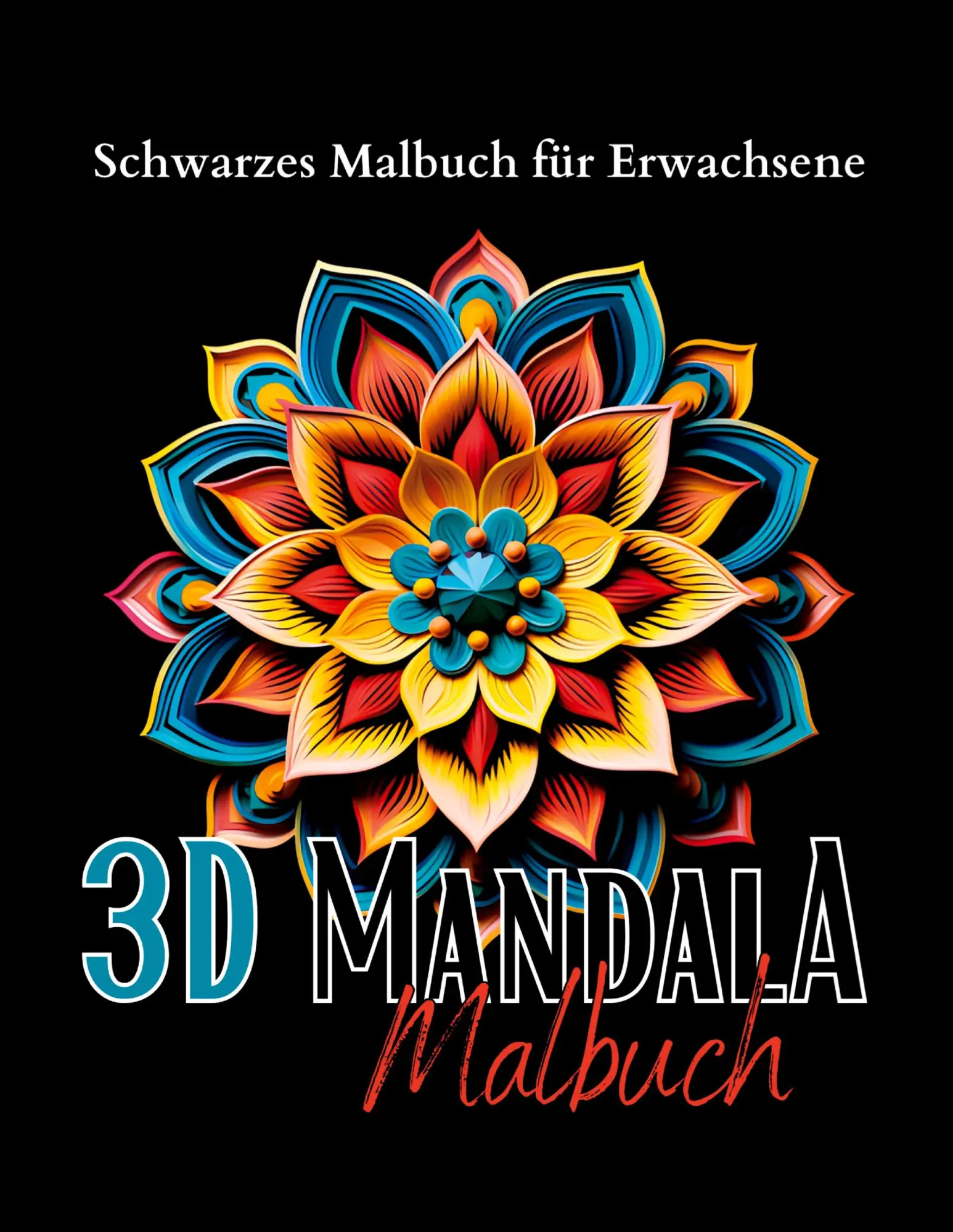 Cover: 9783347968660 | Schwarzes "Mandala Malbuch für Erwachsene". | Malbücher | Taschenbuch