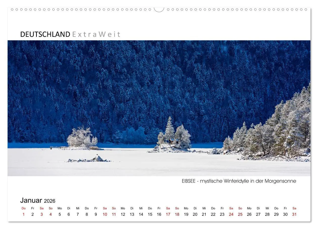 Bild: 9783457788660 | Weißblaue Impressionen vom Eibsee (Wandkalender 2026 DIN A2 quer),...