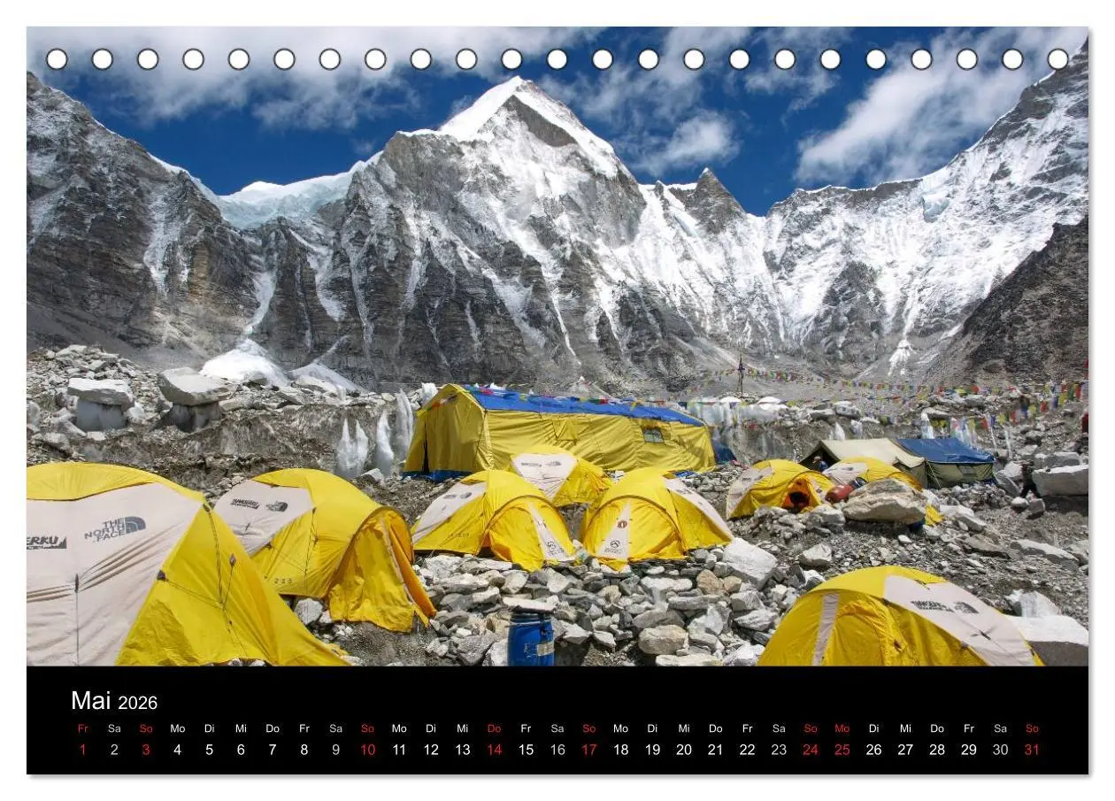 Bild: 9783516188660 | Majestätische Bergwelten - Der Everest Trek (Tischkalender 2026 DIN...