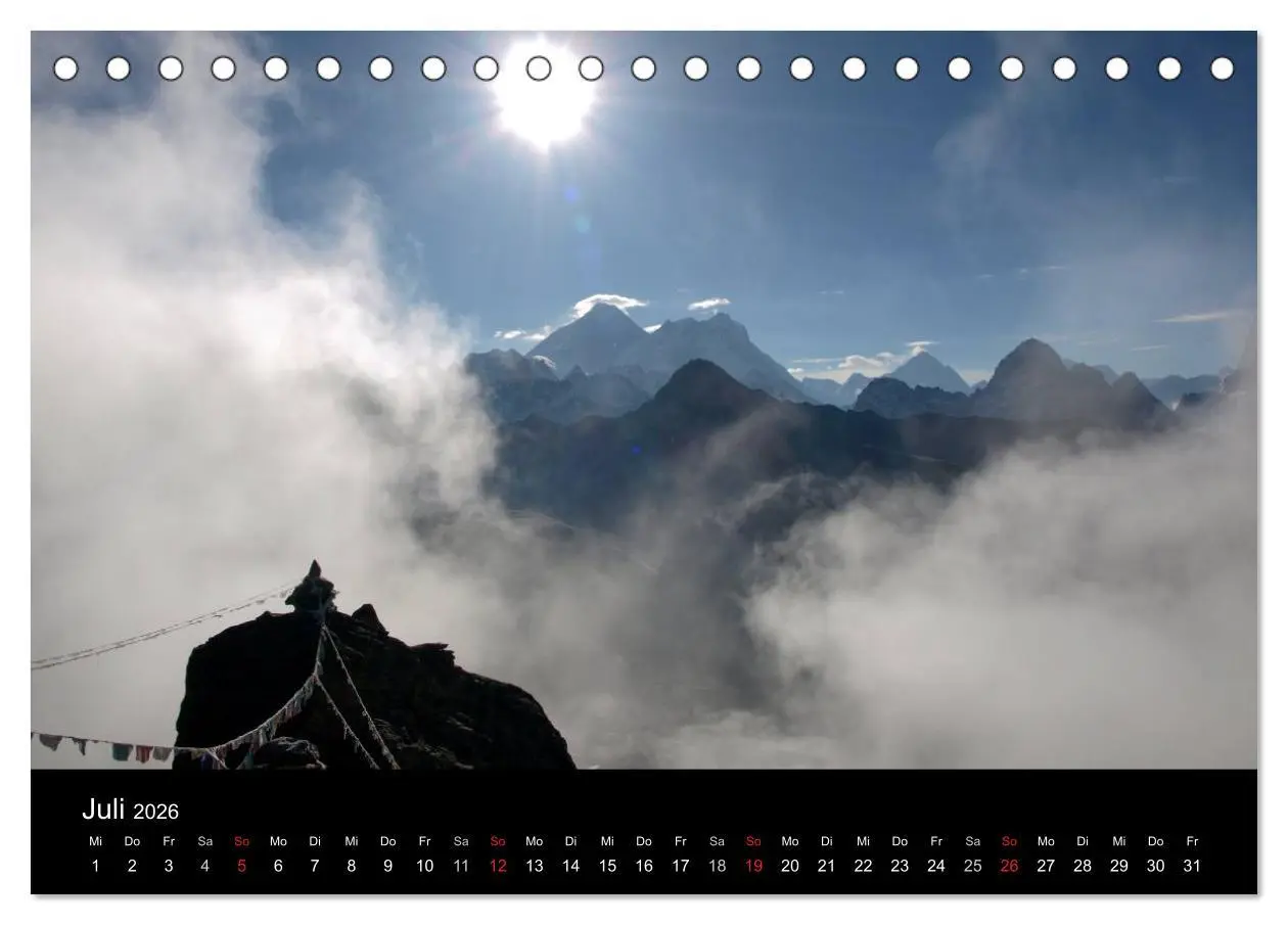 Bild: 9783516188660 | Majestätische Bergwelten - Der Everest Trek (Tischkalender 2026 DIN...