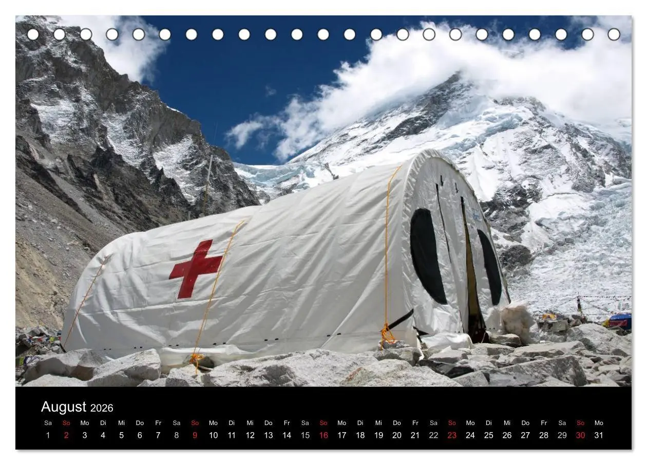 Bild: 9783516188660 | Majestätische Bergwelten - Der Everest Trek (Tischkalender 2026 DIN...