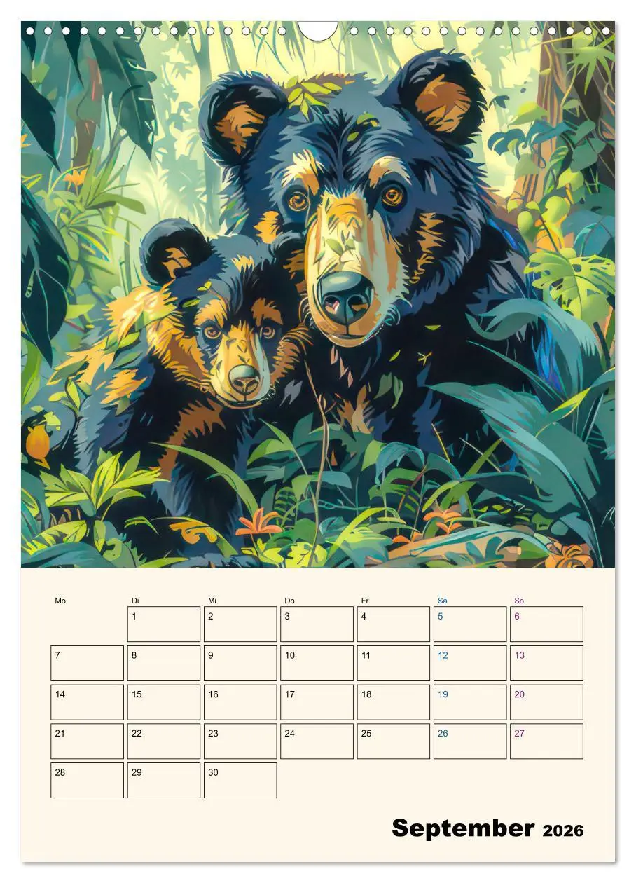 Bild: 9783516258660 | Dschungeltiere - Einzigartige Faszination (Wandkalender 2026 DIN A3...