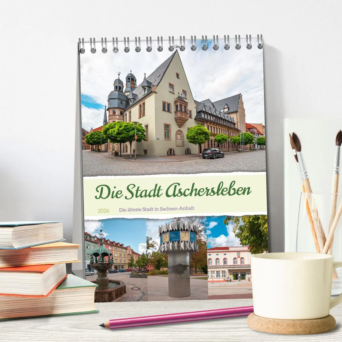 Bild: 9783516328660 | Die Stadt Aschersleben (Tischkalender 2026 DIN A5 hoch), CALVENDO...