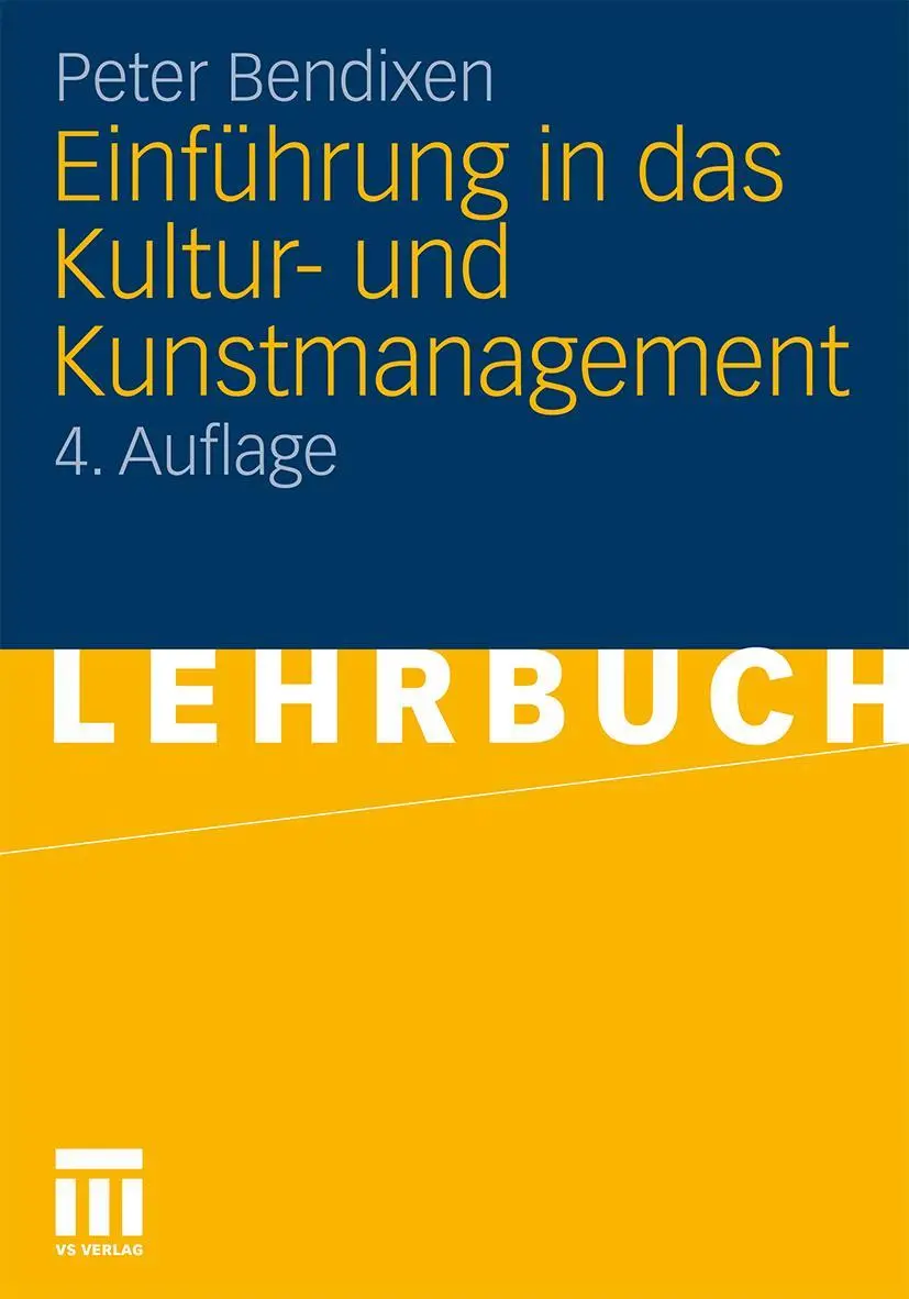 Cover: 9783531178660 | Einführung in das Kultur- und Kunstmanagement | Peter Bendixen | Buch