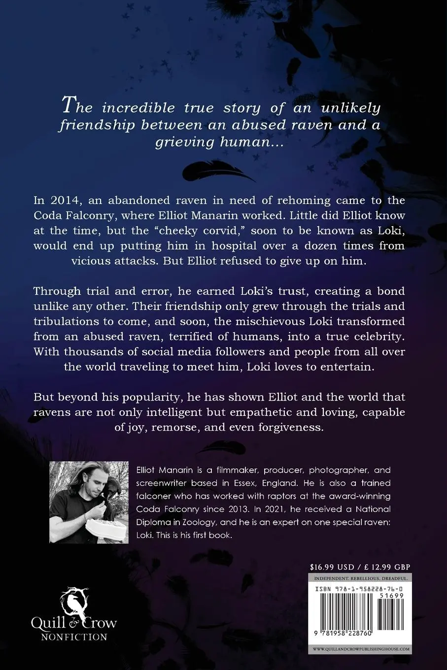 Rückseite: 9781958228760 | Raising Loki | Elliot Manarin | Taschenbuch | Englisch | 2025