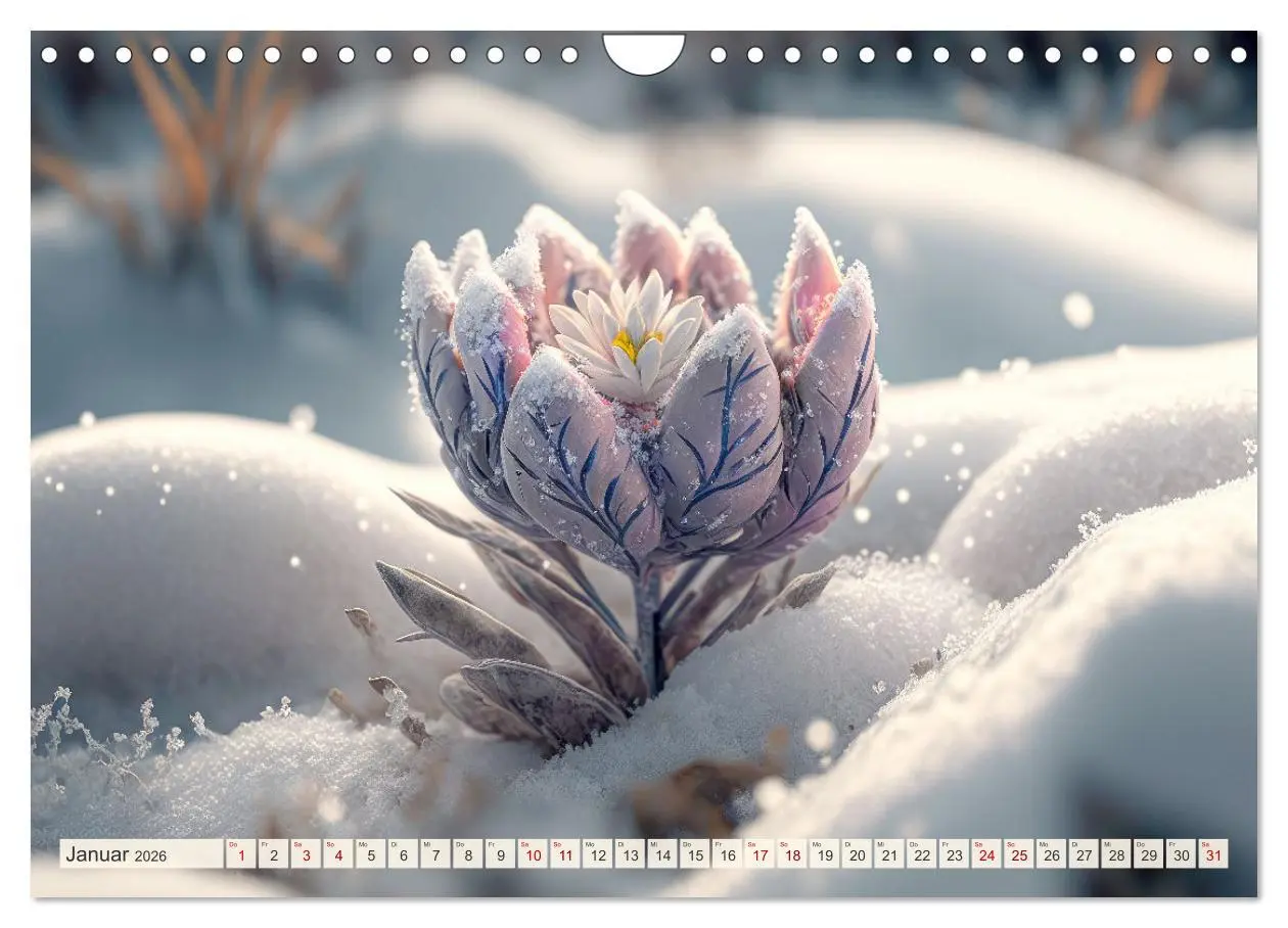 Bild: 9783457538760 | Blumen Traum (Wandkalender 2026 DIN A4 quer), CALVENDO Monatskalender