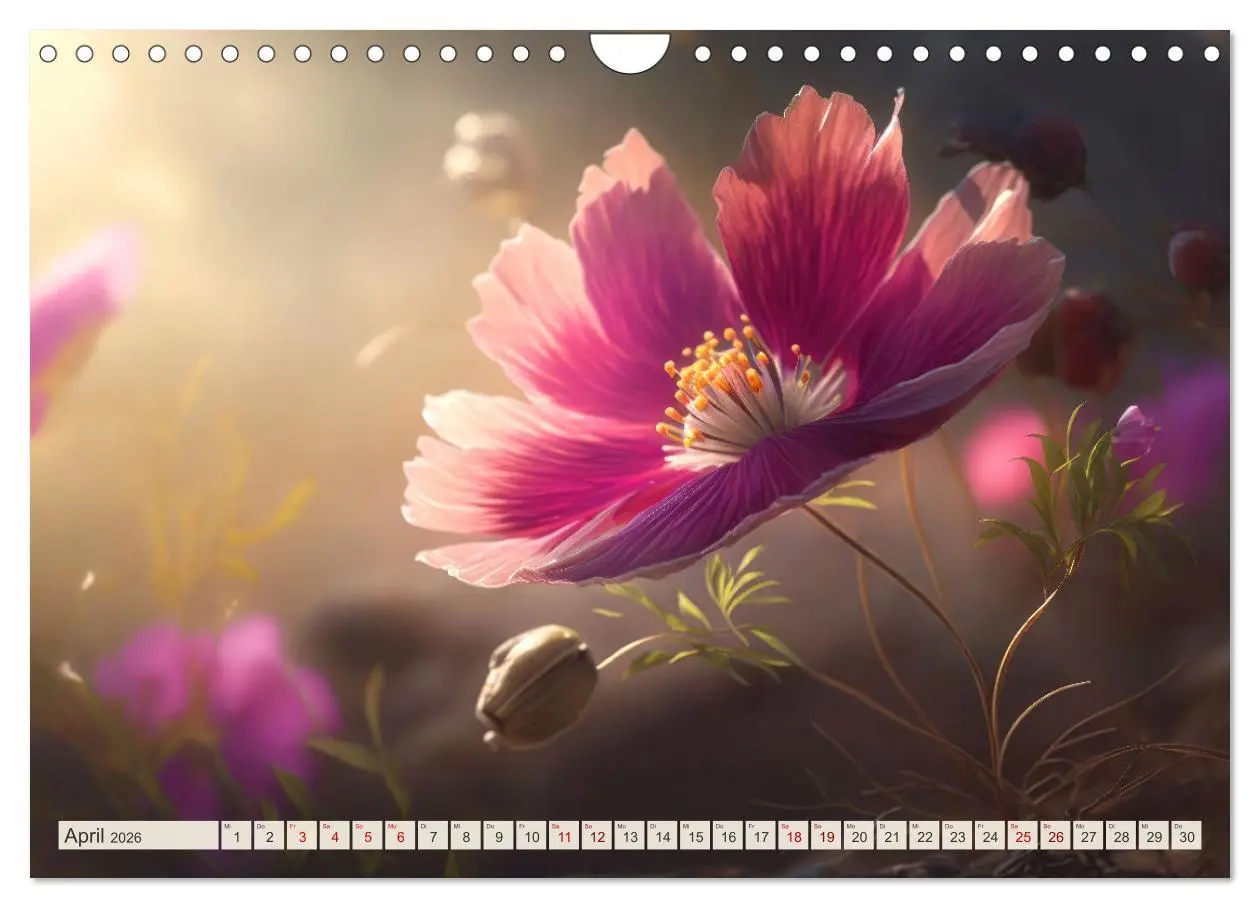 Bild: 9783457538760 | Blumen Traum (Wandkalender 2026 DIN A4 quer), CALVENDO Monatskalender