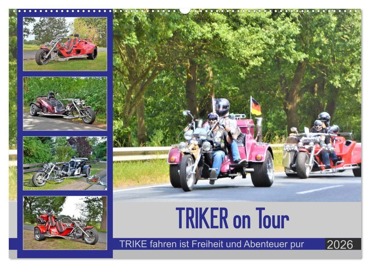 Cover: 9783457778760 | TRIKER on Tour (Wandkalender 2026 DIN A2 quer), CALVENDO...