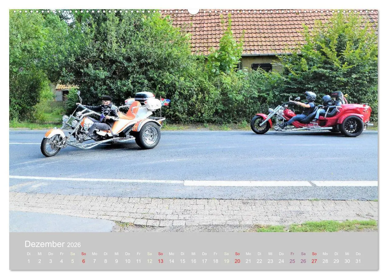 Bild: 9783457778760 | TRIKER on Tour (Wandkalender 2026 DIN A2 quer), CALVENDO...