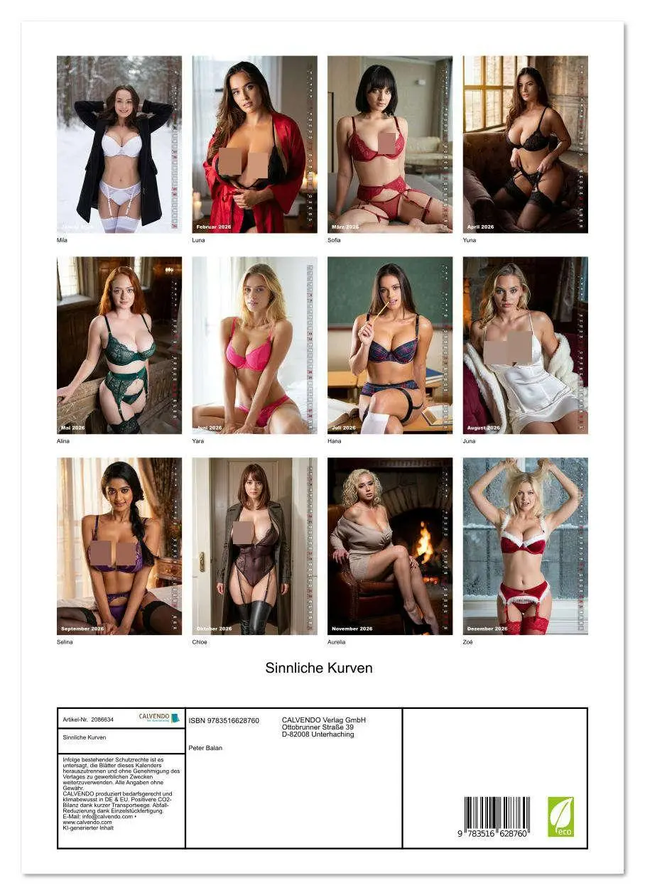Bild: 9783516628760 | Sinnliche Kurven (Wandkalender 2026 DIN A3 hoch), CALVENDO...