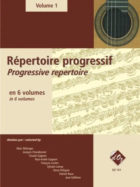 Cover: 9782921248860 | Repertoire Progressif vol.1 pour guitare | Buch | Les Productions d'OZ