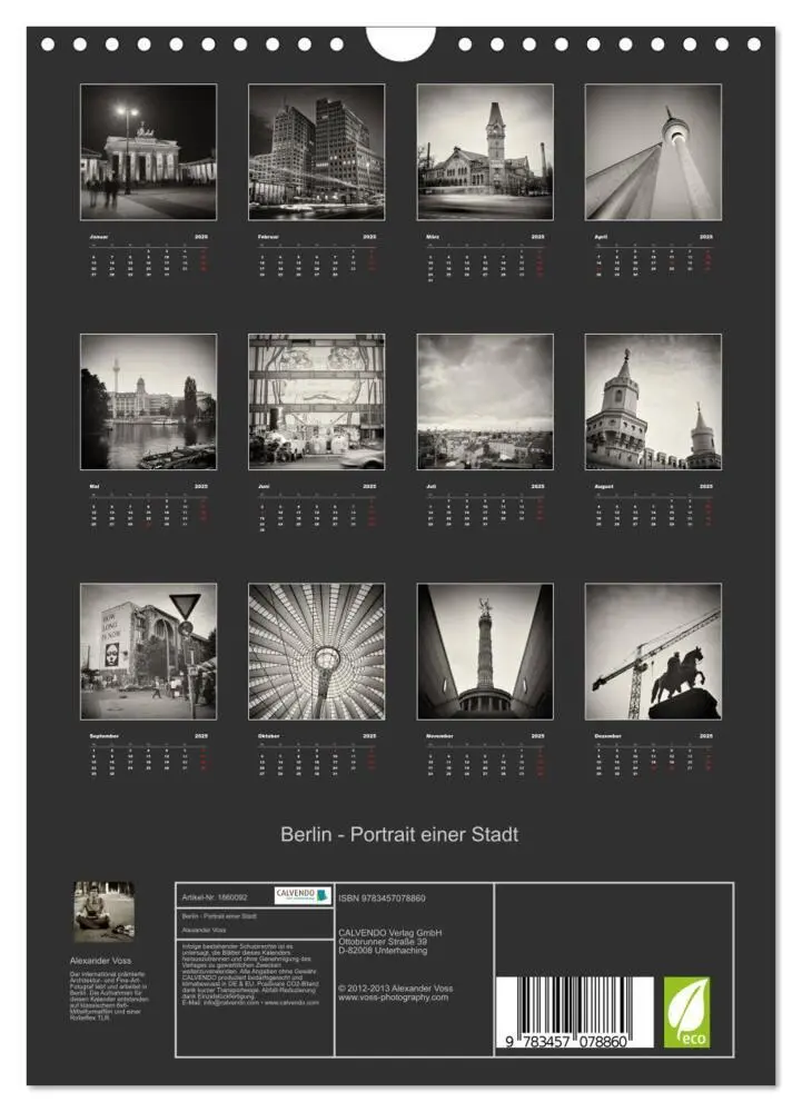 Bild: 9783457078860 | Berlin - Portrait einer Stadt (Wandkalender 2025 DIN A4 hoch),...