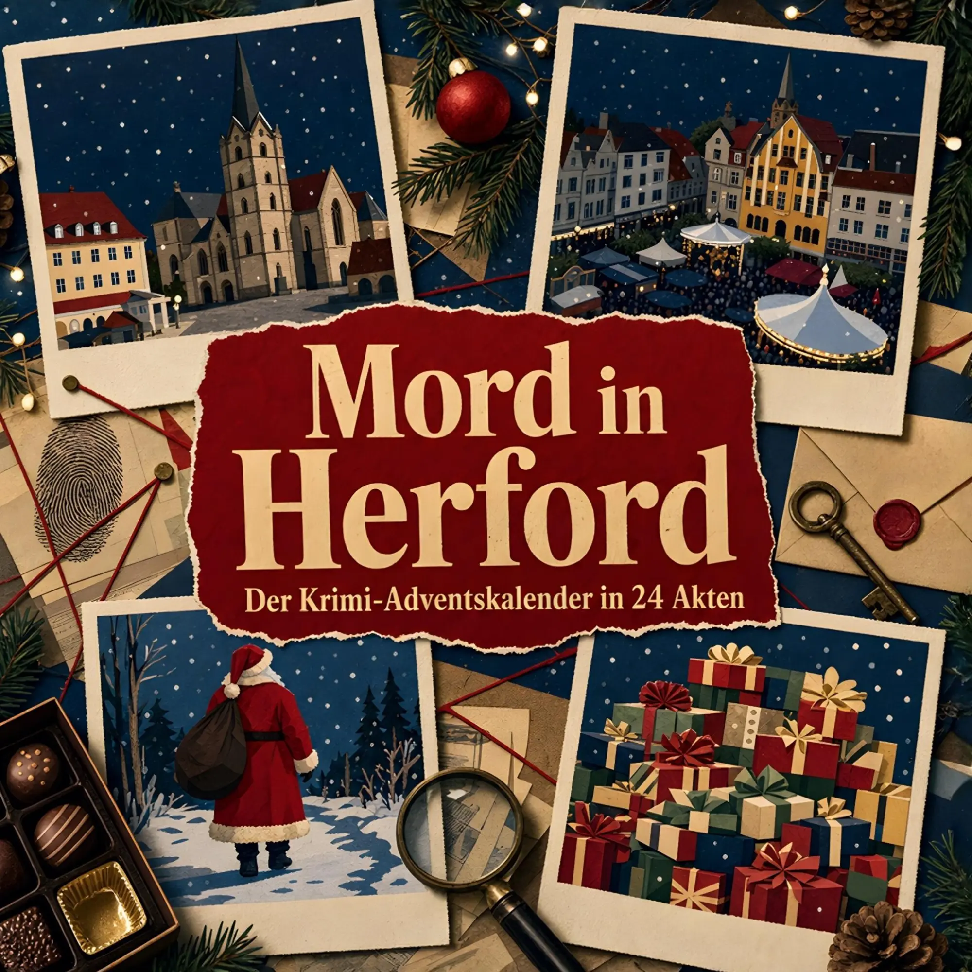 Cover: 9783696118860 | Mord in Herford | Der Krimi-Adventskalender in 24 Akten | Elias Becker
