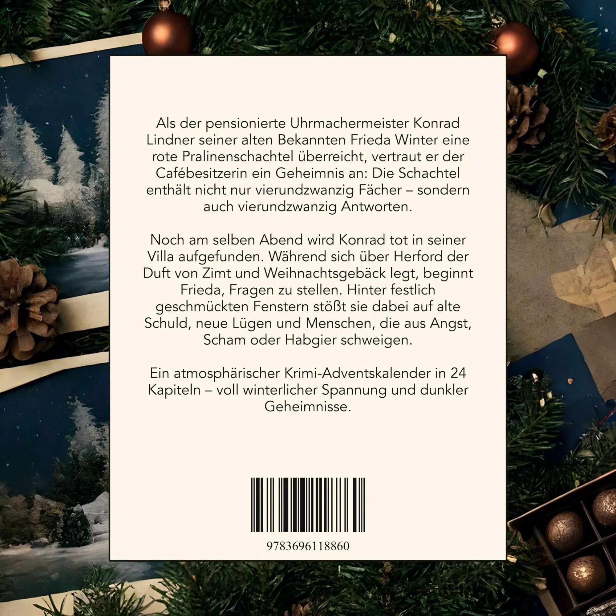 Rückseite: 9783696118860 | Mord in Herford | Der Krimi-Adventskalender in 24 Akten | Elias Becker