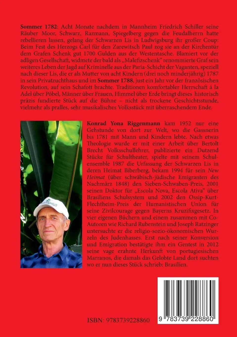 Rückseite: 9783739228860 | Die Schwarze Lis | Konrad Yona Riggenmann | Taschenbuch | 160 S.