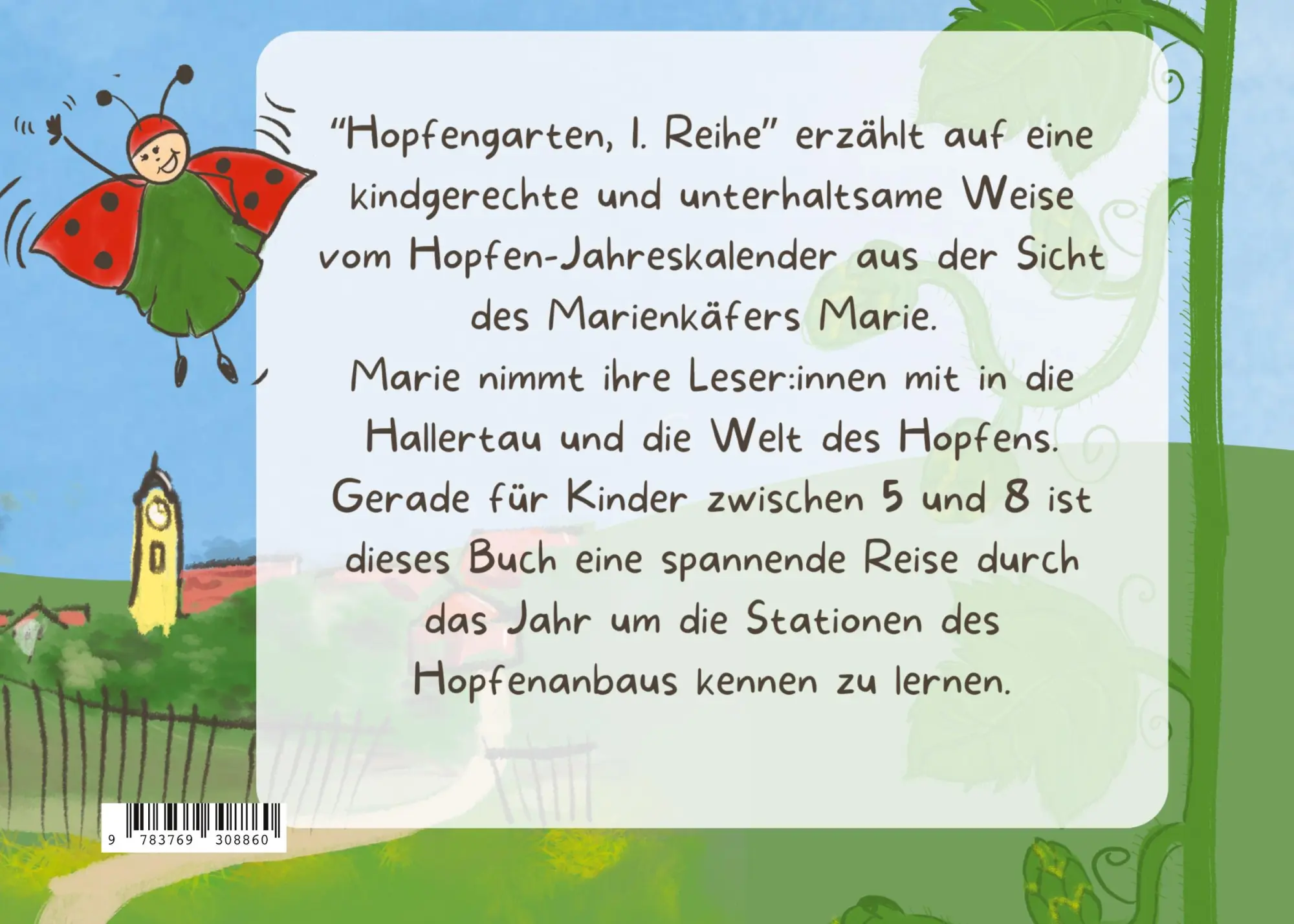 Rückseite: 9783769308860 | Hopfengarten 1. Reihe | Tagebuch von Marie Marienkäfer | Buch | 54 S.