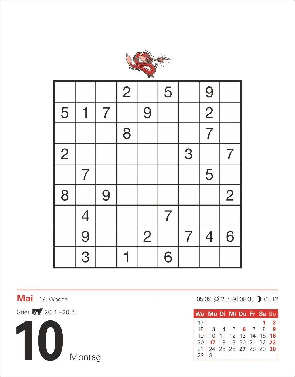 Bild: 9783840038860 | Sudoku Tagesabreißkalender 2027 - Das Kult-Rätsel aus Japan | Krüger
