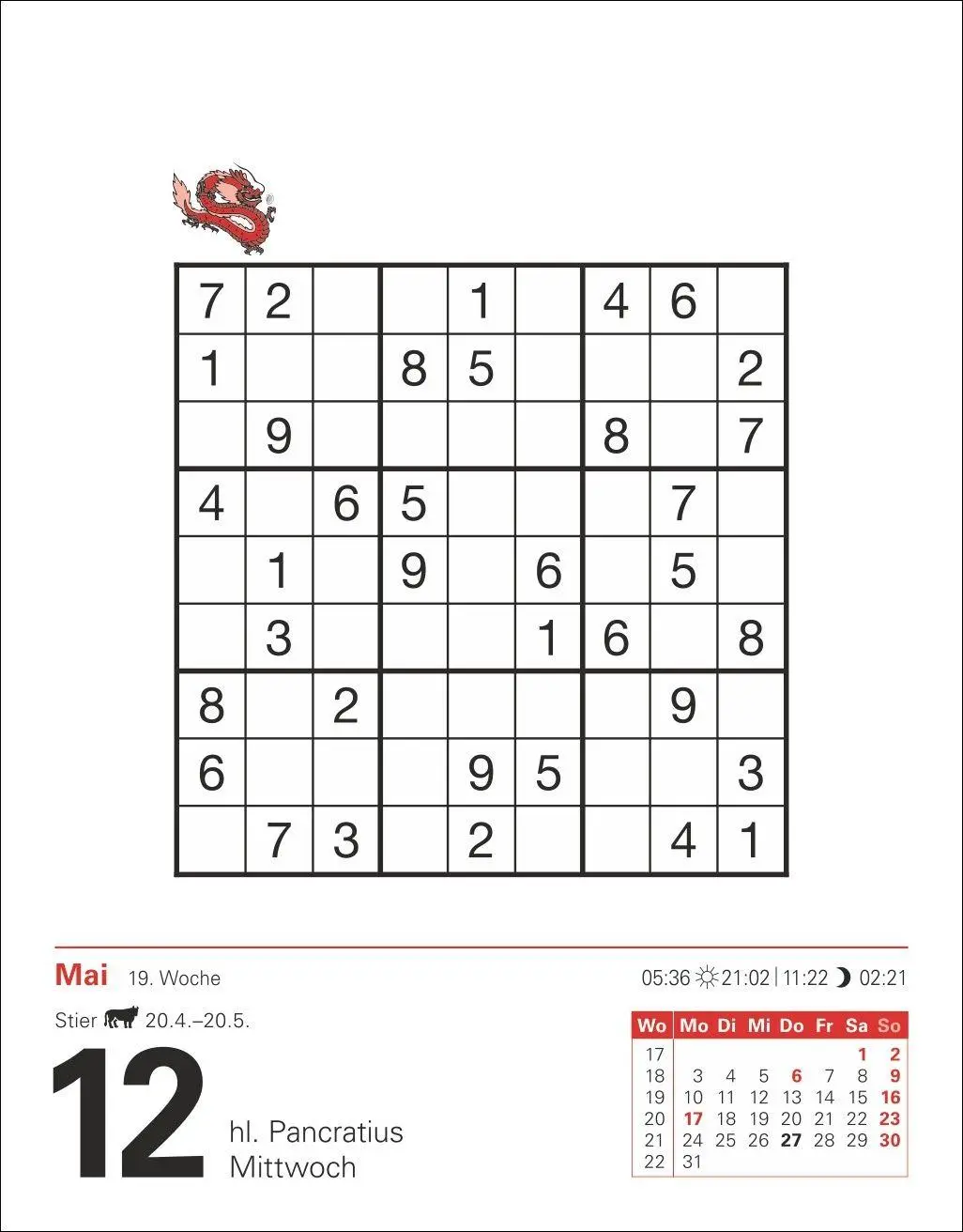 Bild: 9783840038860 | Sudoku Tagesabreißkalender 2027 - Das Kult-Rätsel aus Japan | Krüger