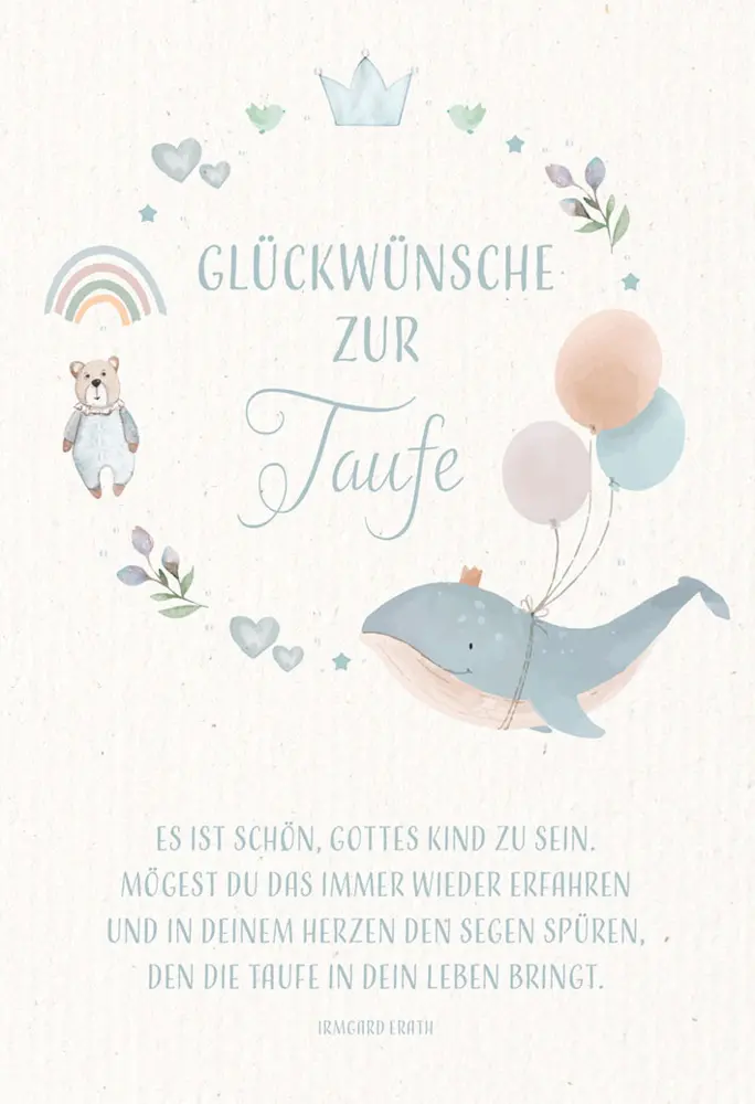 Cover: 4036526768960 | Glückwünsche zur Taufe | Glückwunschkarte | Deutsch | 2024
