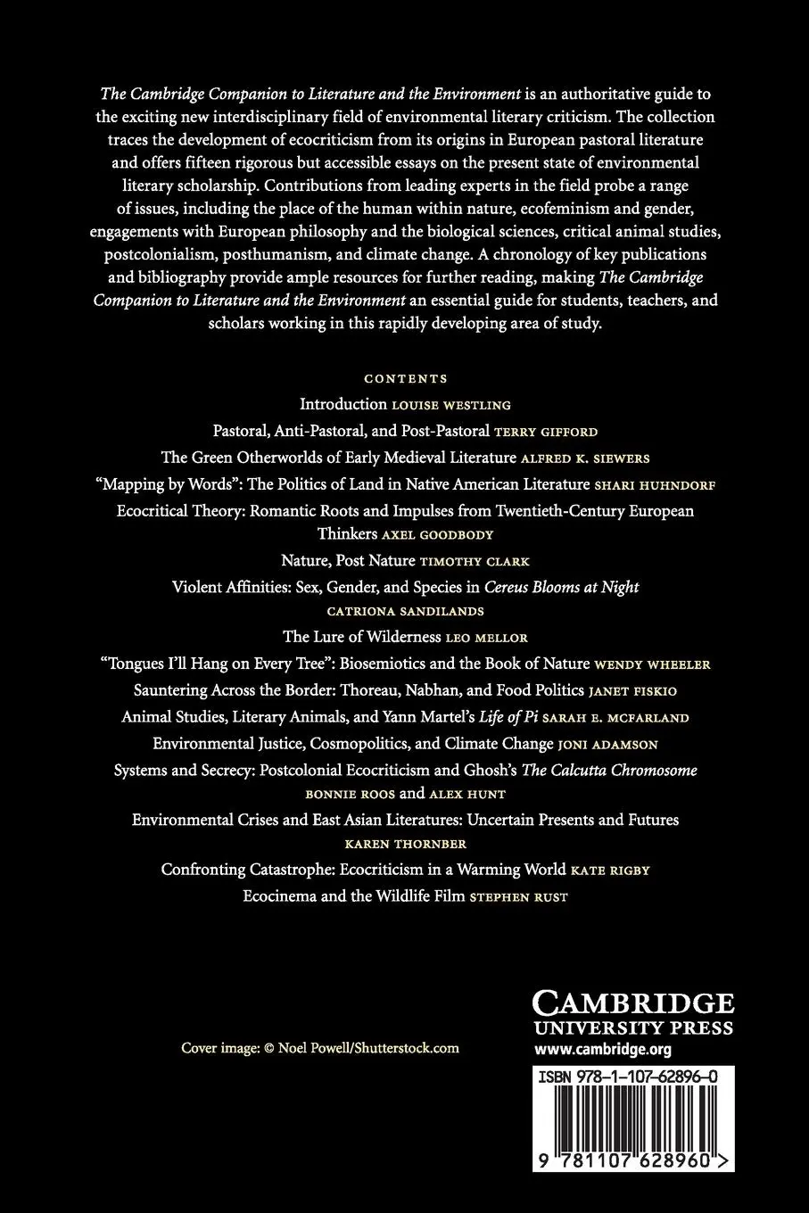 Rückseite: 9781107628960 | The Cambridge Companion to Literature and the Environment | Westling