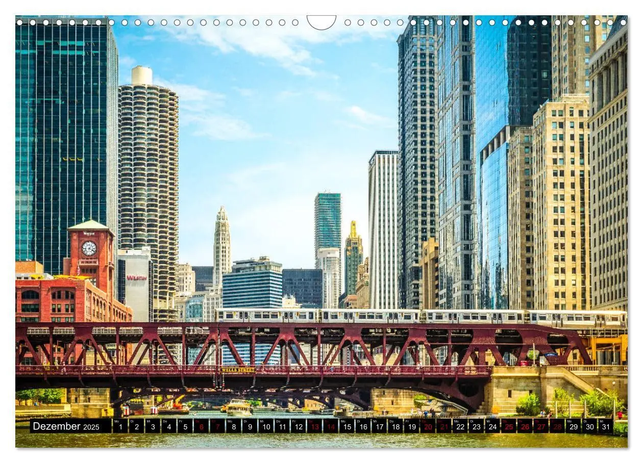 Bild: 9783435358960 | Chicago Impressionen (Wandkalender 2025 DIN A3 quer), CALVENDO...