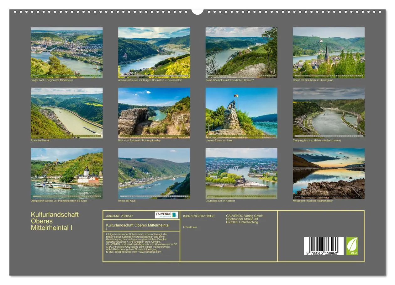 Bild: 9783516158960 | Kulturlandschaft Oberes Mittelrheintal I (Wandkalender 2026 DIN A2...