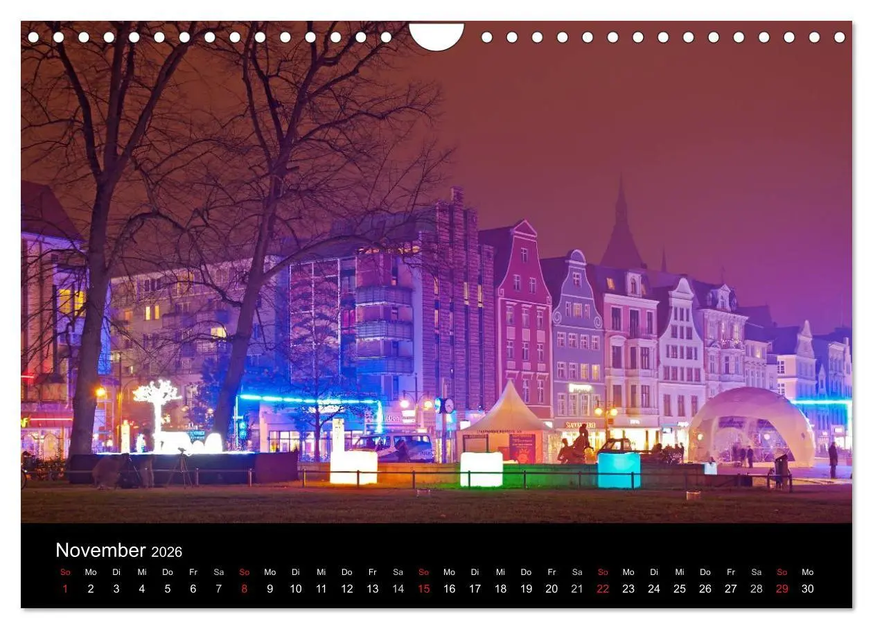 Bild: 9783516228960 | Rostock (Wandkalender 2026 DIN A4 quer), CALVENDO Monatskalender