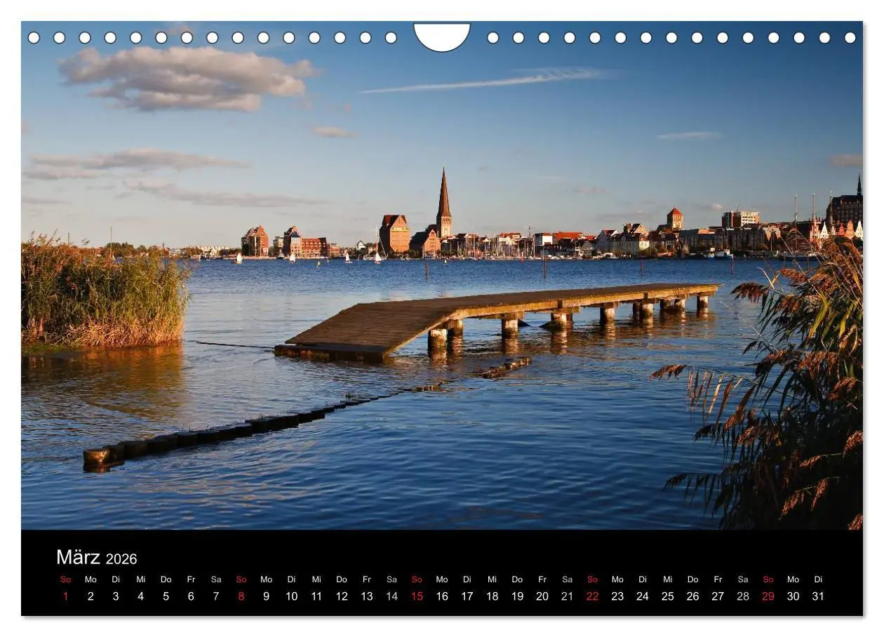 Bild: 9783516228960 | Rostock (Wandkalender 2026 DIN A4 quer), CALVENDO Monatskalender