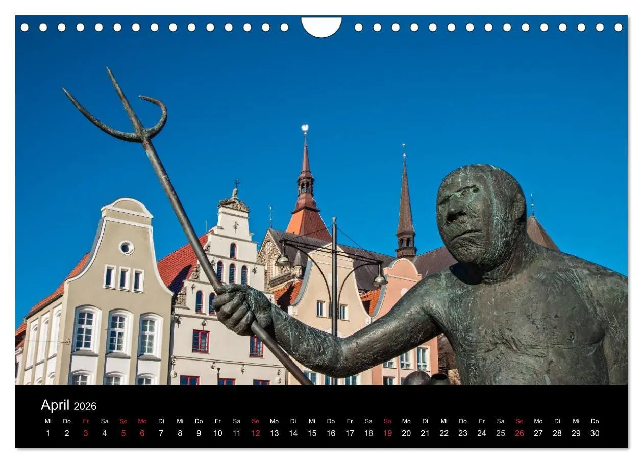 Bild: 9783516228960 | Rostock (Wandkalender 2026 DIN A4 quer), CALVENDO Monatskalender