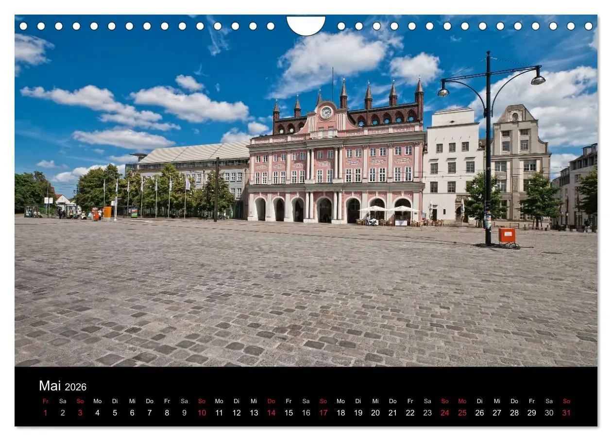 Bild: 9783516228960 | Rostock (Wandkalender 2026 DIN A4 quer), CALVENDO Monatskalender