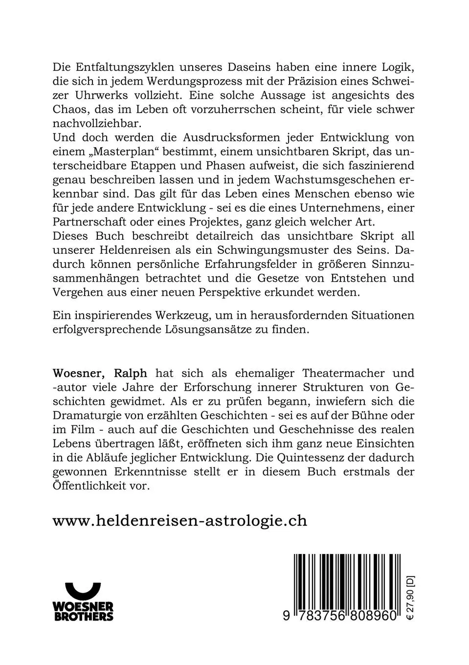 Rückseite: 9783756808960 | Das unsichtbare Skript all unserer Heldenreisen | Ralph Woesner | Buch