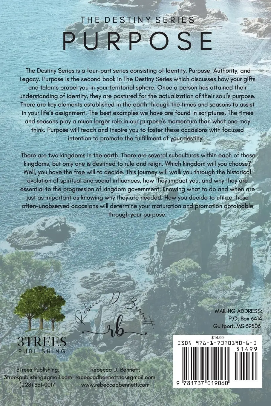 Rückseite: 9781737019060 | The Destiny Series Purpose | Rebecca D Bennett | Taschenbuch | 2021