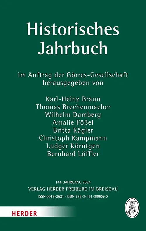 Cover: 9783451399060 | Historisches Jahrbuch | 144. Jahrgang 2024 | Taschenbuch | 480 S.